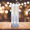 2 szt. Kieliszek do szampana kieliszki z podwójną ścianką czara koktajle puchar wesele Bar Club kreatywne naczynia do napojów urodziny