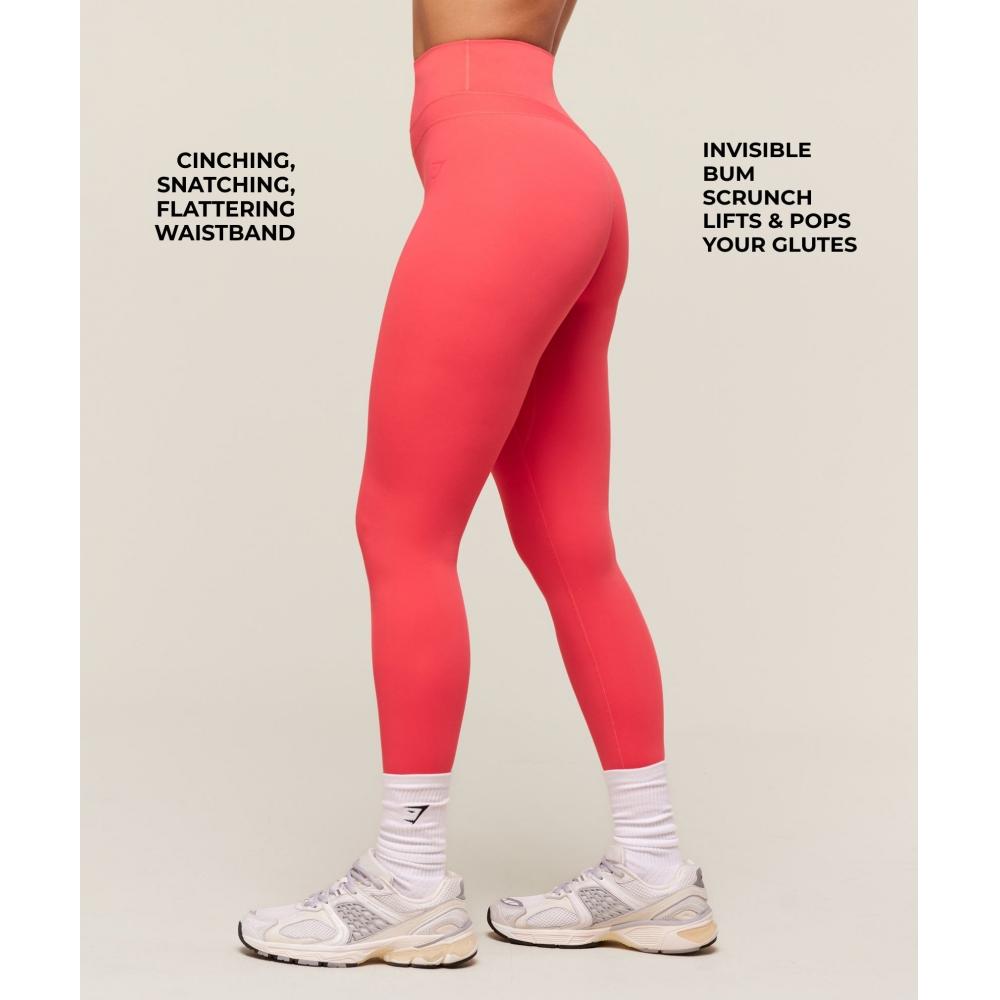 Gymshark Whitney Leggings Coral Red B3c6k Rb0y