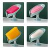 Leaf Shape Soap Box Drain Soap Holder Sponge Storage Tray Creative Sucker Water-free Storage Box Bathroom Shower Soap Holder