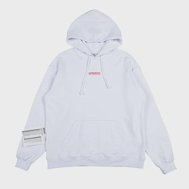 VET Large Watermark Sweater: High-Fashion VTM Print Unisex Loose Hoodie for Autumn