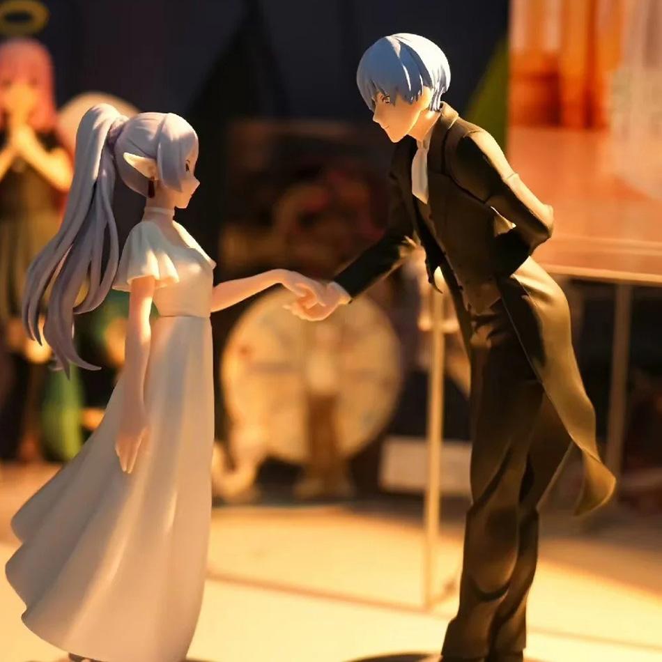 In Stock Anime Figure Frieren: Beyond Journey'S End Frieren Luminasta Himmel Vorig Action Pvc Toys Figurine Model New Year Gift