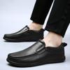 Summer Autumn Men Shoes Casual Brand Genuine Leather Mens Loafers Moccasins Fashion Breathable Slip On Boat Shoes Big Size 38-46