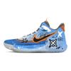 Nike KD Trey 5 IX Phantom Chasing Wind Heart Box Cushioning, Wear Resistant Mid top Basketball Shoes Unisex Blue Orange CW3402-011(Team529--)