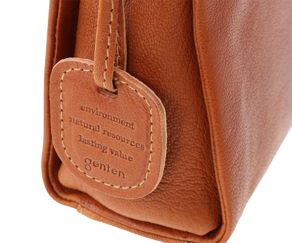 Genten Goat Basic B5 Shoulder Bag (New Color) Women's 44124-50 Brown
