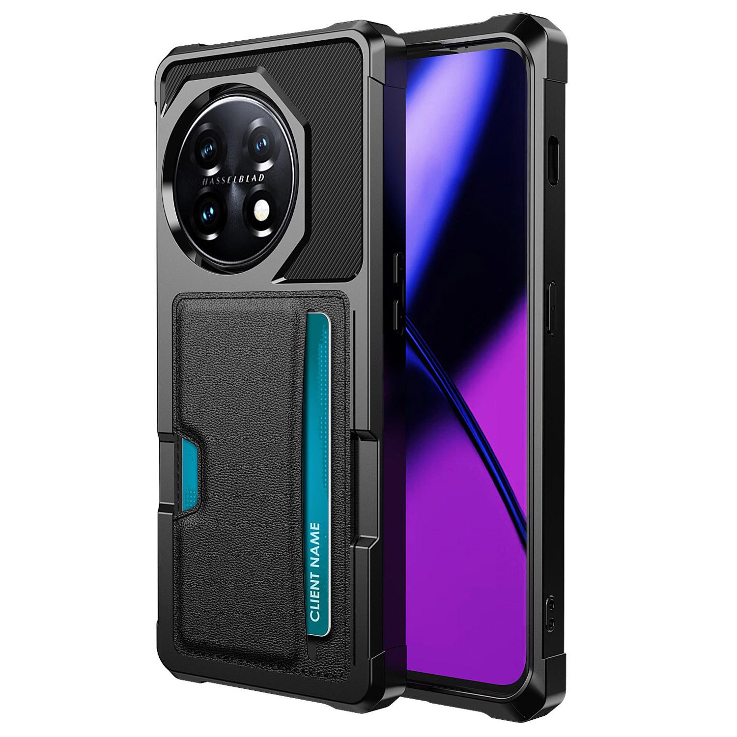 

Противоударный чехол для OnePlus 11 5G ZM02 с покрытием из ПУ кожи, противоударный чехол для телефона из ТПУ с отделением для карт A