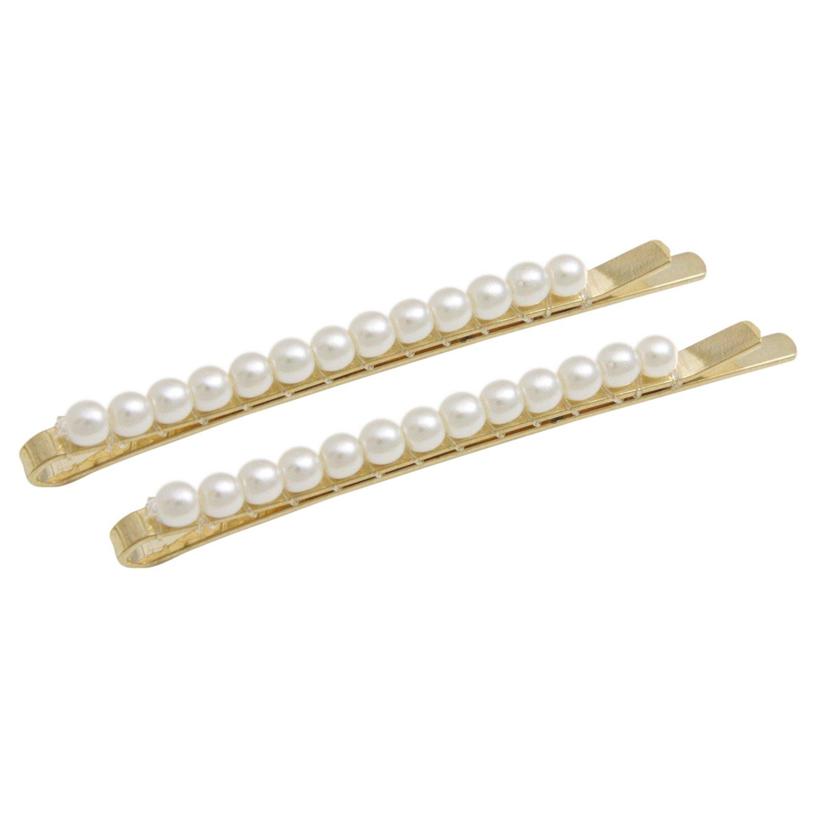 

VINGTAINE Pearl Hairpin Set of 2 Gold [Vintaine] H-218