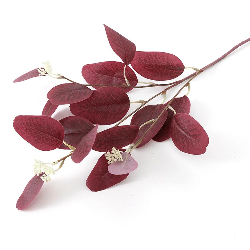 Artificial Eucalyptus Leaf With Fruit Plants Branch Photo Props Simulated Flower Arrangement DIY Wedding Flower Home Decor