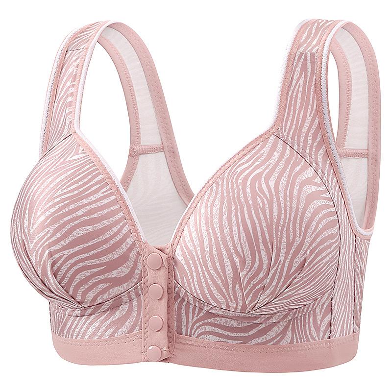 Large Size Thin Without Steel Ring Underwear, Comfortable Gathering Breathable Bra, Middle-aged and Elderly Mother Bra