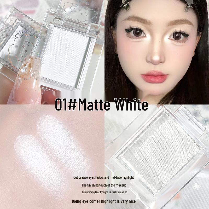 

Meishifei Палетка хайлайтера та тіней для повік в одному відтінку - Матова текстура, Стиль нічного клубу, Багатоцільова палетка для контурування.