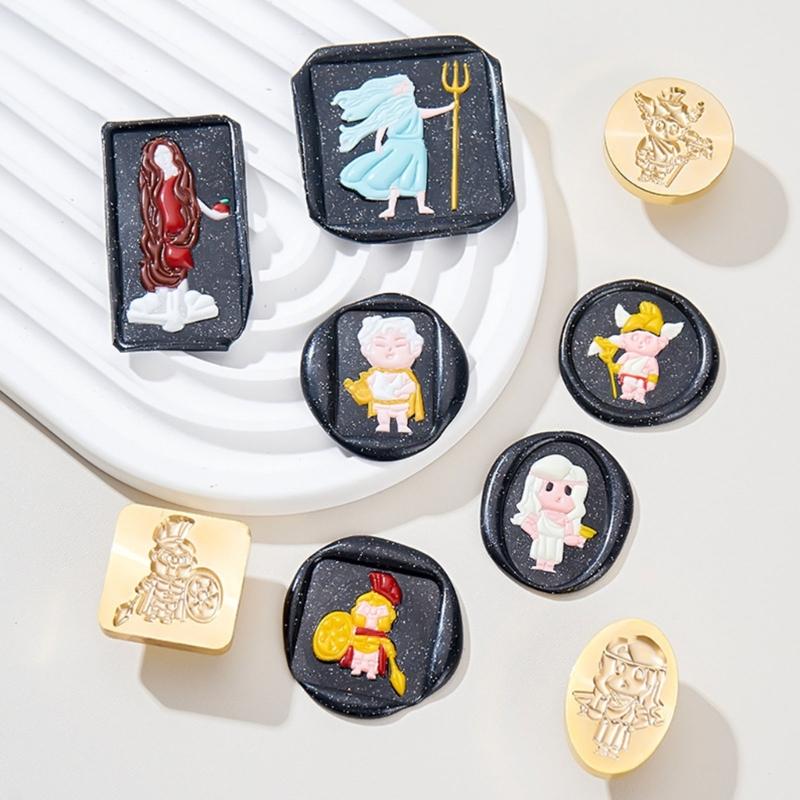 Fairy Pattern Wax Stamp Head, Waving Textured Wax Seal Stamp Head Replacement for Invitations Letter Envelope