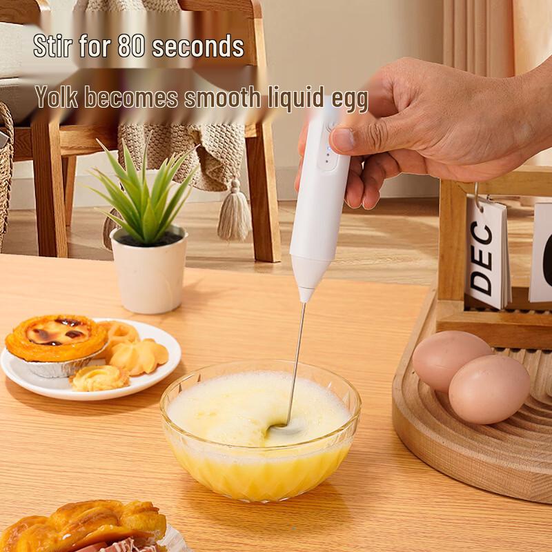 ZISIZ Electric Milk Frother & Egg Beater