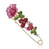 Oil silk scarf buckle brooch women's fixed clothes cardigan pin tulip flower temperament versatile accessories