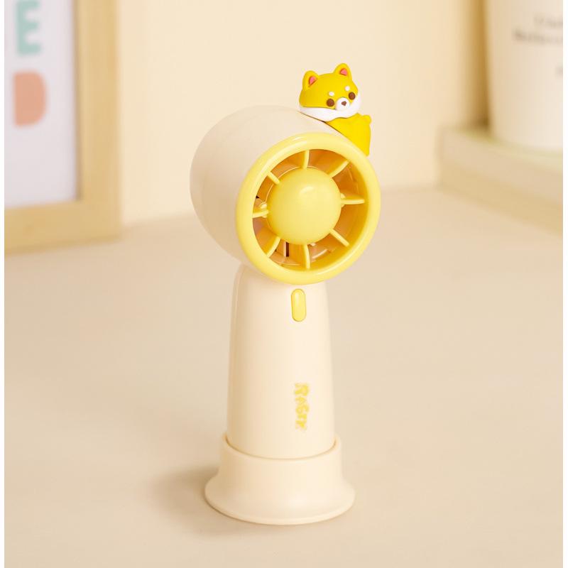 2026 Cartoon USB Rechargeable Portable Handheld Desktop Fan 54*59*140mm