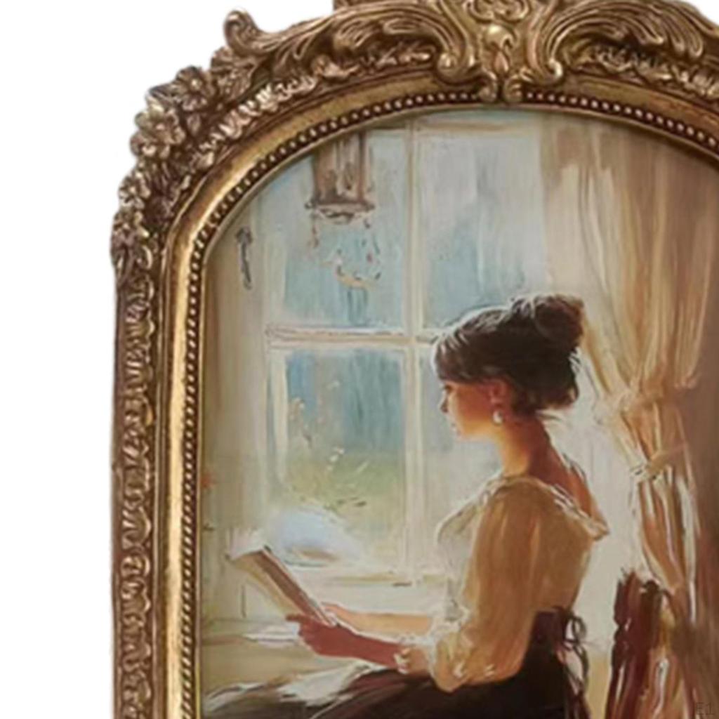 Vintage Photo Frame Picture Retro Ornate Gallery Art Holder for Entrance Desk