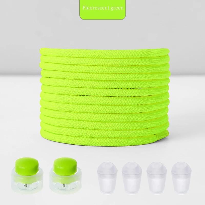 New No Tie Shoeaces Elastic Round Tieless Shoe Laces Sneakers Spring Lock Shoelace Quick Without Ties Shoes Lace for Kids Adult