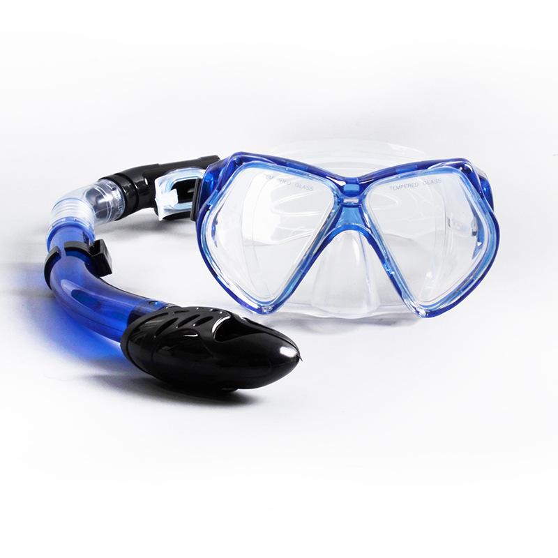 

diving goggles, full dry snorkel set. one size fits all