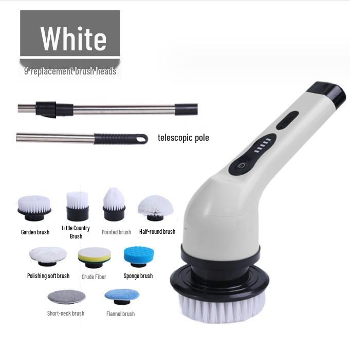 Dual-Use Powerful Handheld Electric Cleaning Brush for Bathroom, Glass, Kitchen, and Toilet