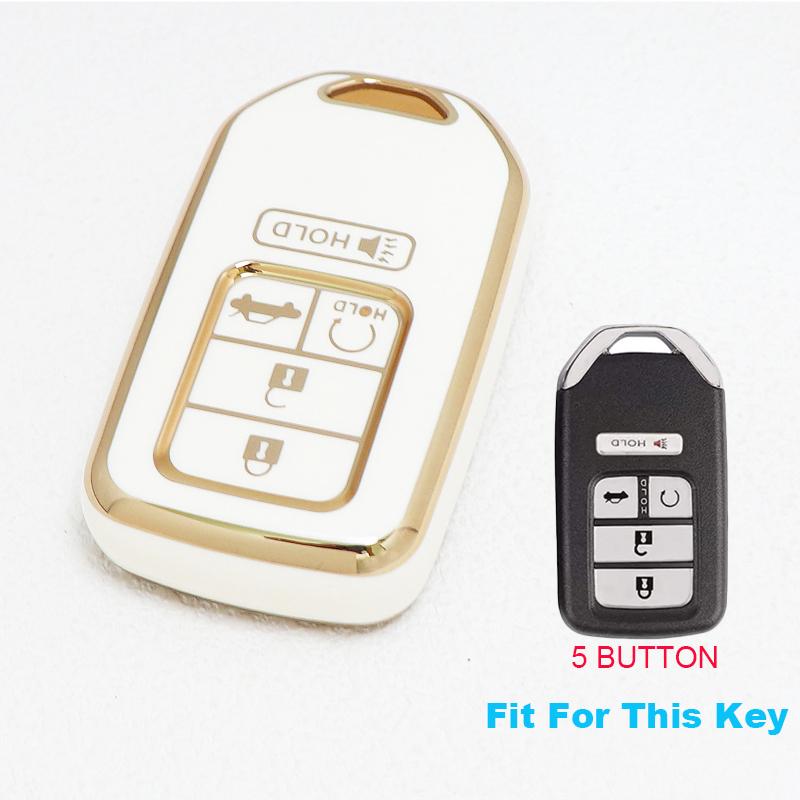 

Keychain Protector 4/5 Buttons Shell Fob For Honda Crv Hrv Legend Jazz City Odyssey Civic Rr Vti Smart Remote Car Key Case Cover