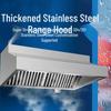 Custom Stainless Steel Range Hood with High Suction Fan for Restaurants, Hotels, and Kitchens