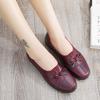 Spring and Autumn Shoes Women's New Versatile Flat-soled Casual Shoes Single Shoes Non-slip Soft-soled Medium Leather Shoes Casual Shoes