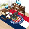 USA FC Polyester Carpet, Soft Indoor Mat for Office Chair, Living Room, Computer Desk - Decorative Home Office Rug Design