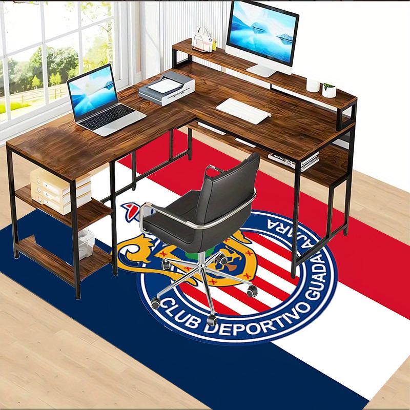 USA FC Polyester Carpet, Soft Indoor Mat for Office Chair, Living Room, Computer Desk - Decorative Home Office Rug Design
