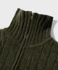 UNLC Solid Cable 2-Way Zip-Up Knit