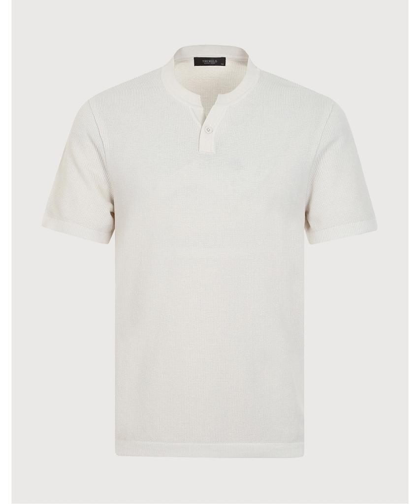 TREMOLO Henley Neck Solid Knit_Trnbs4M2451