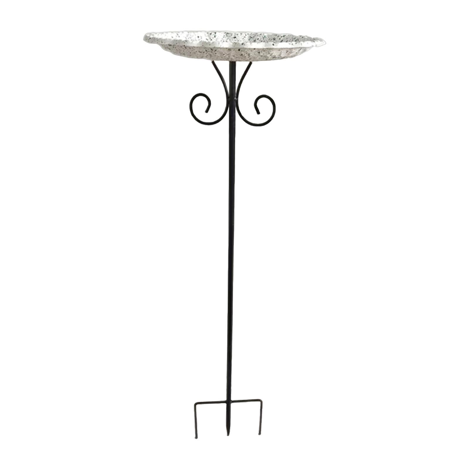 Bird Bath Bowl Outdoor Birdbath Multifunction Decor Metal Garden Birdfeeder Bird