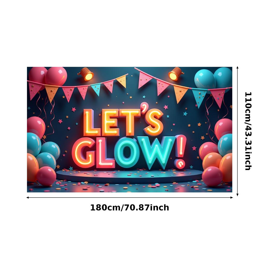 Photo Prop LED Neon Banner Party Decoration Glow Effect Neon Sign For Festival Decoration Party Celebration Night Event