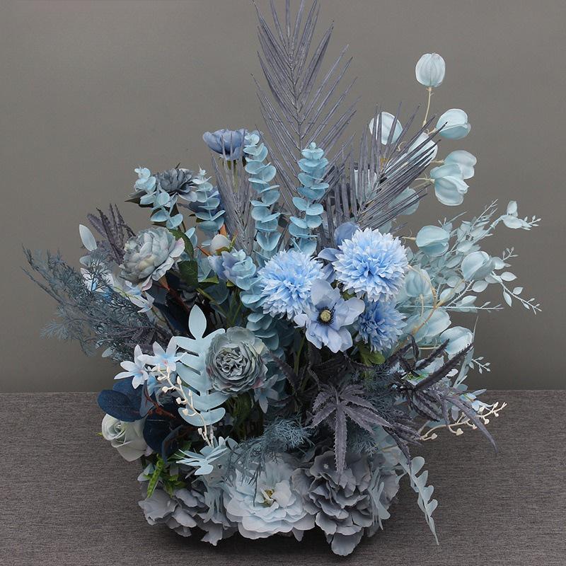 1 Stück simulierte Eukalyptus-Hochzeitsblume, geeignet für Außen-, Heim-, Hochzeits-, Feiertags-Partydekoration