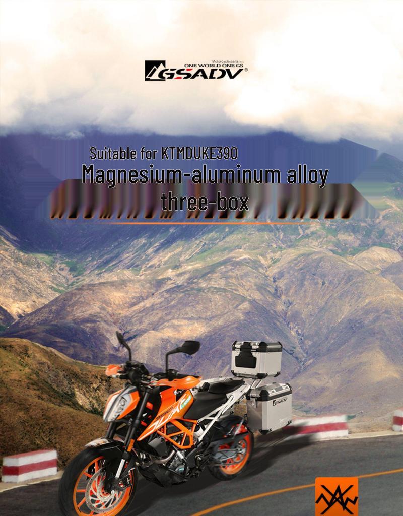 GSADV Aluminum Alloy Rack for KTM 390/250 Duke - Top Box, Side Box, Crash Bar, Bumper Modification