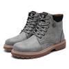 Mens Boots Autumn Winter Pu Leather Motorcycle Boots Fashion Outdoor Ankle Work Boots Hot Sale