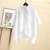 Women's Men's Summer Korean Version of The Loose Design Casual Suit Short-sleeved Shirt Handsome Overalls Two-piece Suit