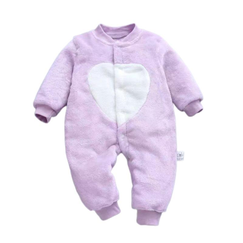 Warm Flannel Newborn Infant Romper Jumpsuit Cute And Cozy Baby Clothes Outfit