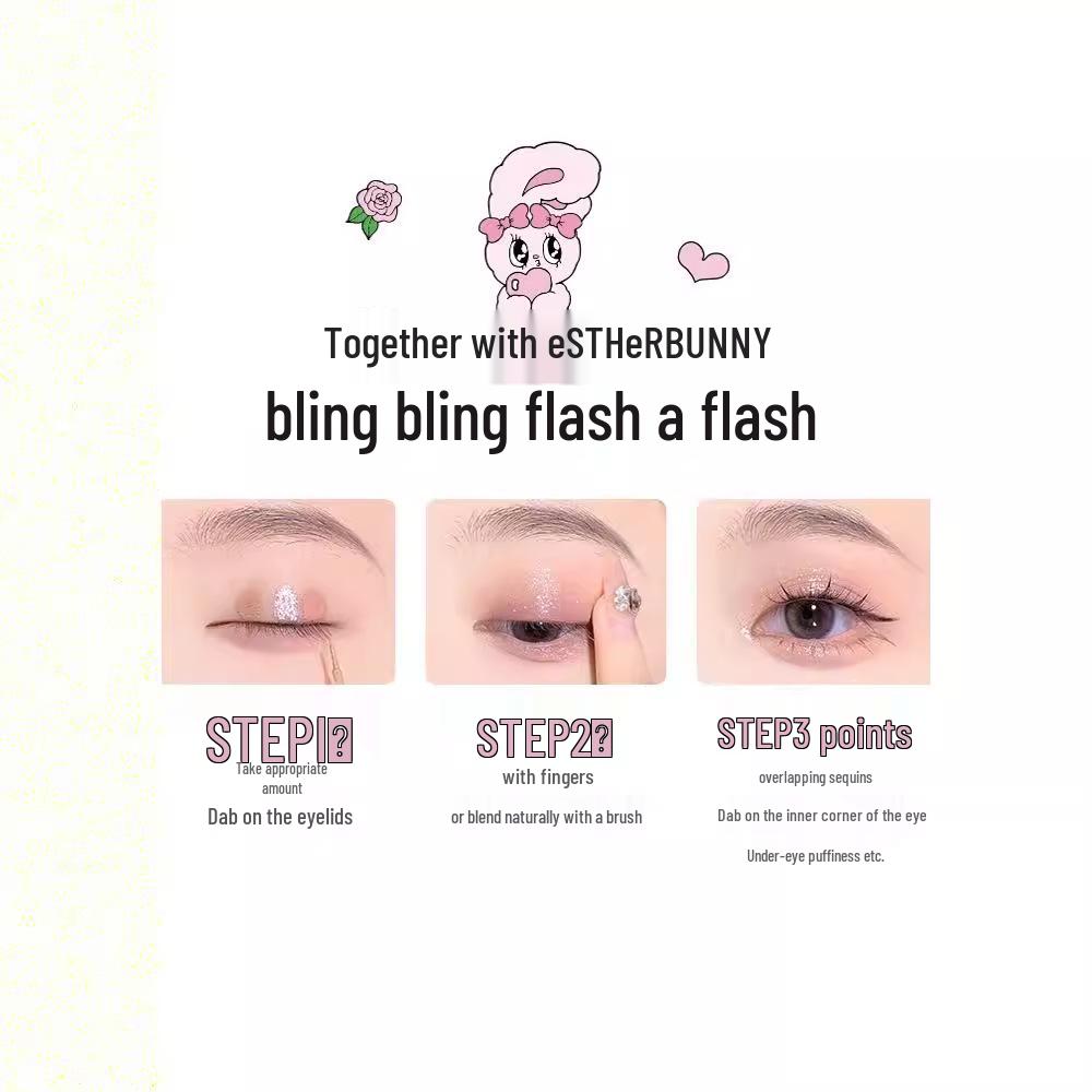 Born Pink FLORTTE/Flower Knows Liquid Eyeshadow Palette: Shimmer & Matte for Under Eye Brightening