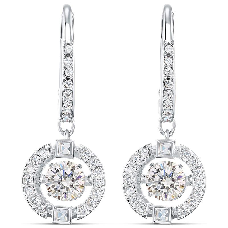 Brilliant Crystal Drop Earrings for Women High Cost-Effective Dangle Earrings Romantic Bridal Wedding Accessories Jewelry