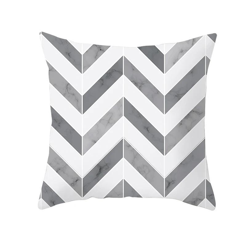 Black and White Geometric Decorative Pillowcases Living Room Office Home Pillowcases Car Ornaments