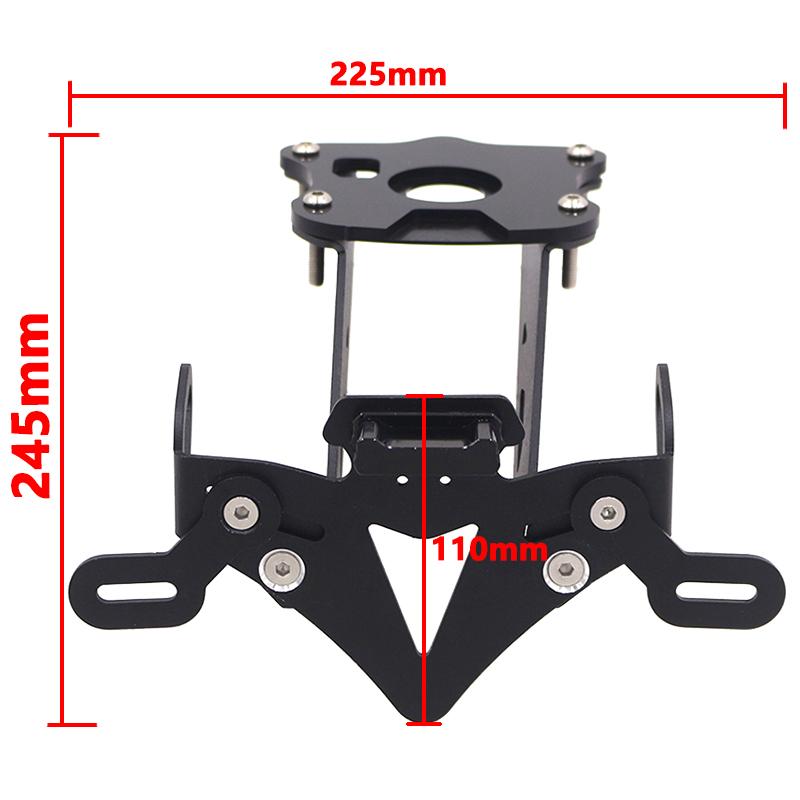 Suporte da placa de licença traseira da motocicleta suporte cauda arrumado fender eliminador para yamaha MT-09 mt 09 mt09