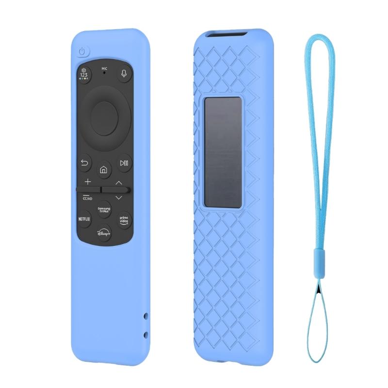 Silikonhülle für Samsung BN59-01432A Smart TV Fernbedienung Schutzhülle Anti-Verlust mit Lanyard