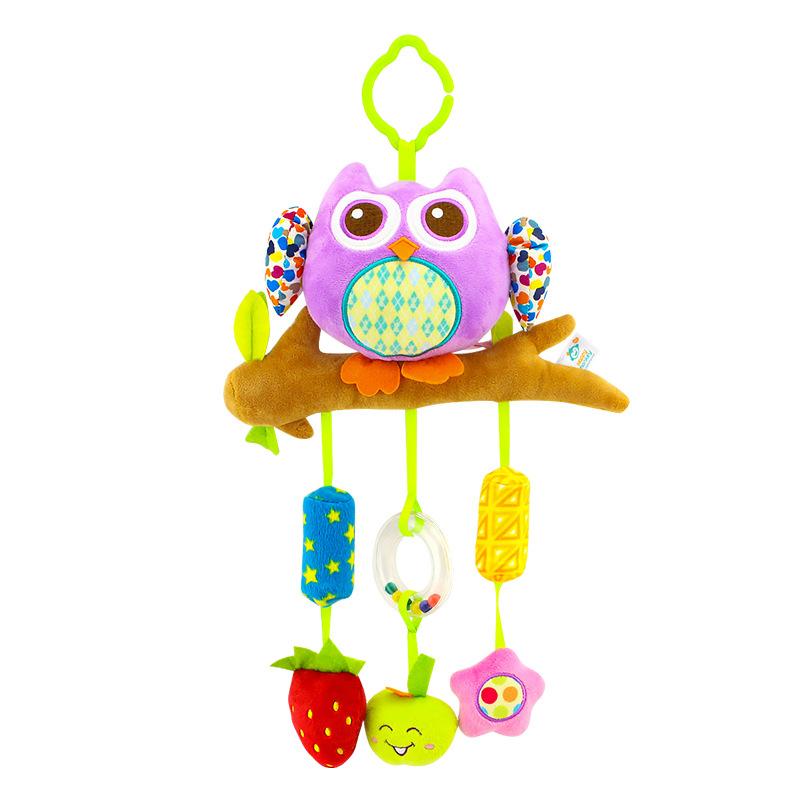 

Sensory Soft Animal Hanging Handbells Rattles Toys Babies 0-6 Months Newborn Crib Toys Teether Car Seat Toys Toddlers Gifts