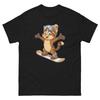 Brown Cat Snowboarding Fun Snowboarder T-Shirt