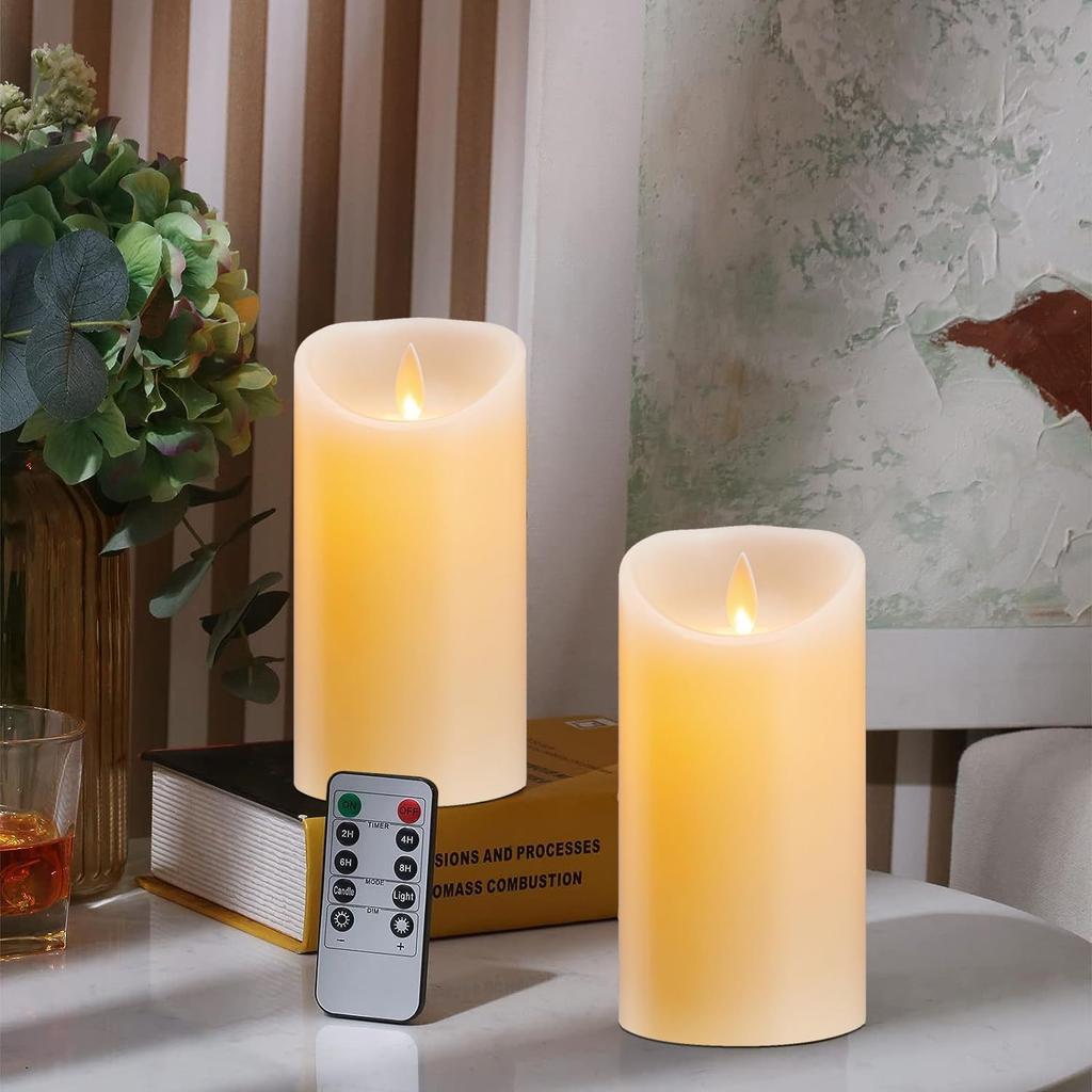Flickering Flameless Candle Realistic LED Candles with Remote and Timer for Christmas Wedding Electronic Candle LED Candle Decor