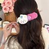 Autumn and Winter Lamb Fur Cute Little Bear Hair Clip Large Plush Duckbill Clips Sweet Hair Accessories Girl's Side Bangs Clip
