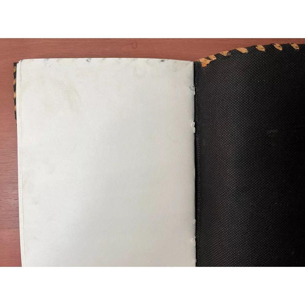 Leather Journal Seven Stone Chakra Notebook Blank Bound Papers Book of Shadows