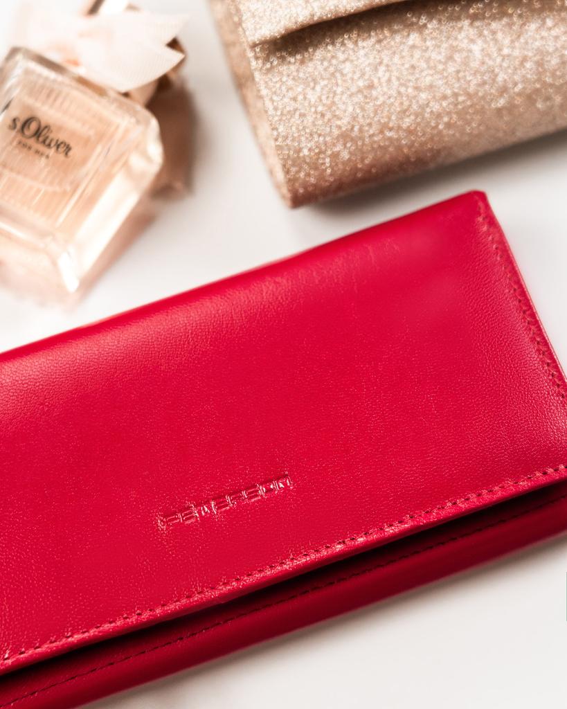 Women's leather wallet PTN RD-32-GCL-8817 Magenta