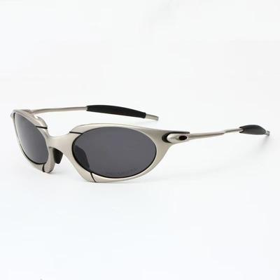 European and American Metal Frame Sand Silver Polarized Sunglasses Future Technology Wind Outdoor Sports Cycling Sunglasses 2026