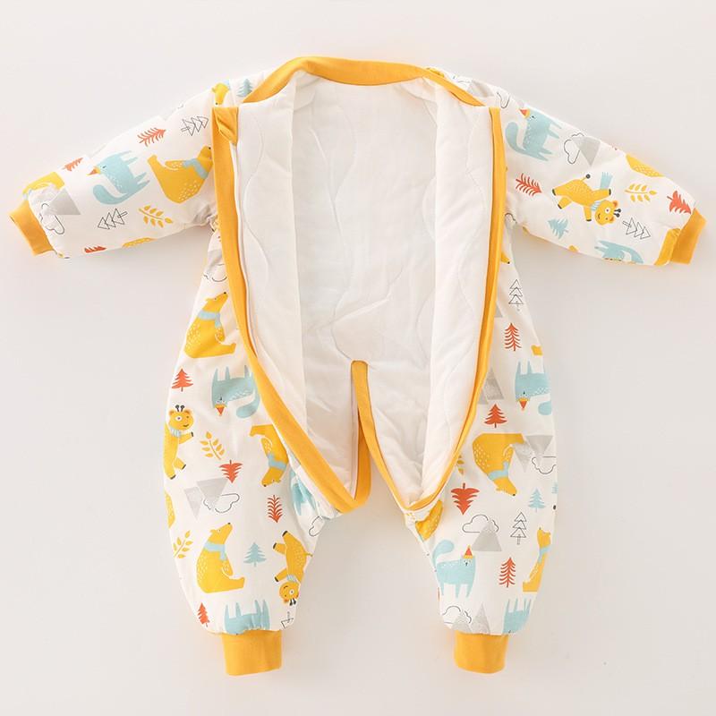 Baby Sleep Sack Winter Thick Fleece Sleeping Bag Toddler Anti-Kick Blanket Unisex
