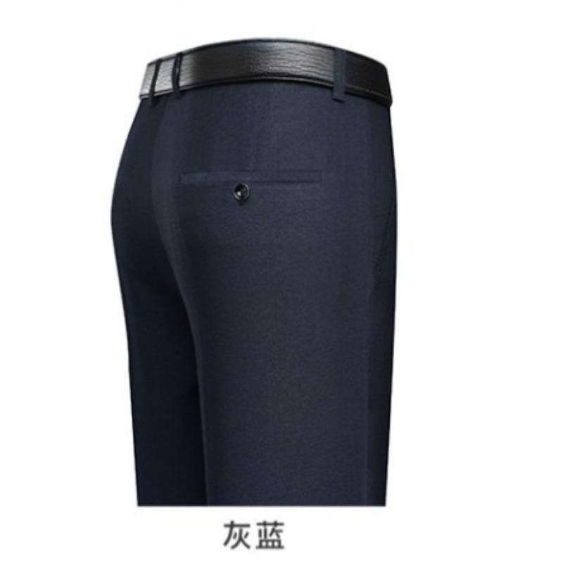 

Весенние мужские брюки, модные, повседневные, со средней талией, для среднего возраста, однотонные, прямые, мужские брюки, повседневные брюки 32