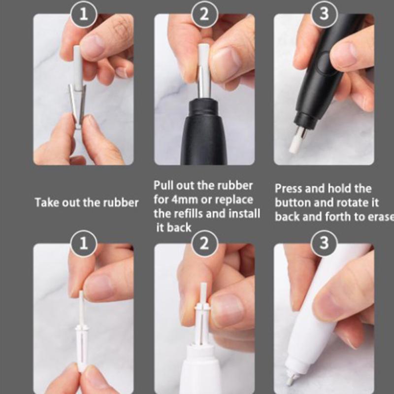 Deli 71112 Electric Eraser Replacement Refills Compatible For Deli 71107/ns552 Electric Eraser